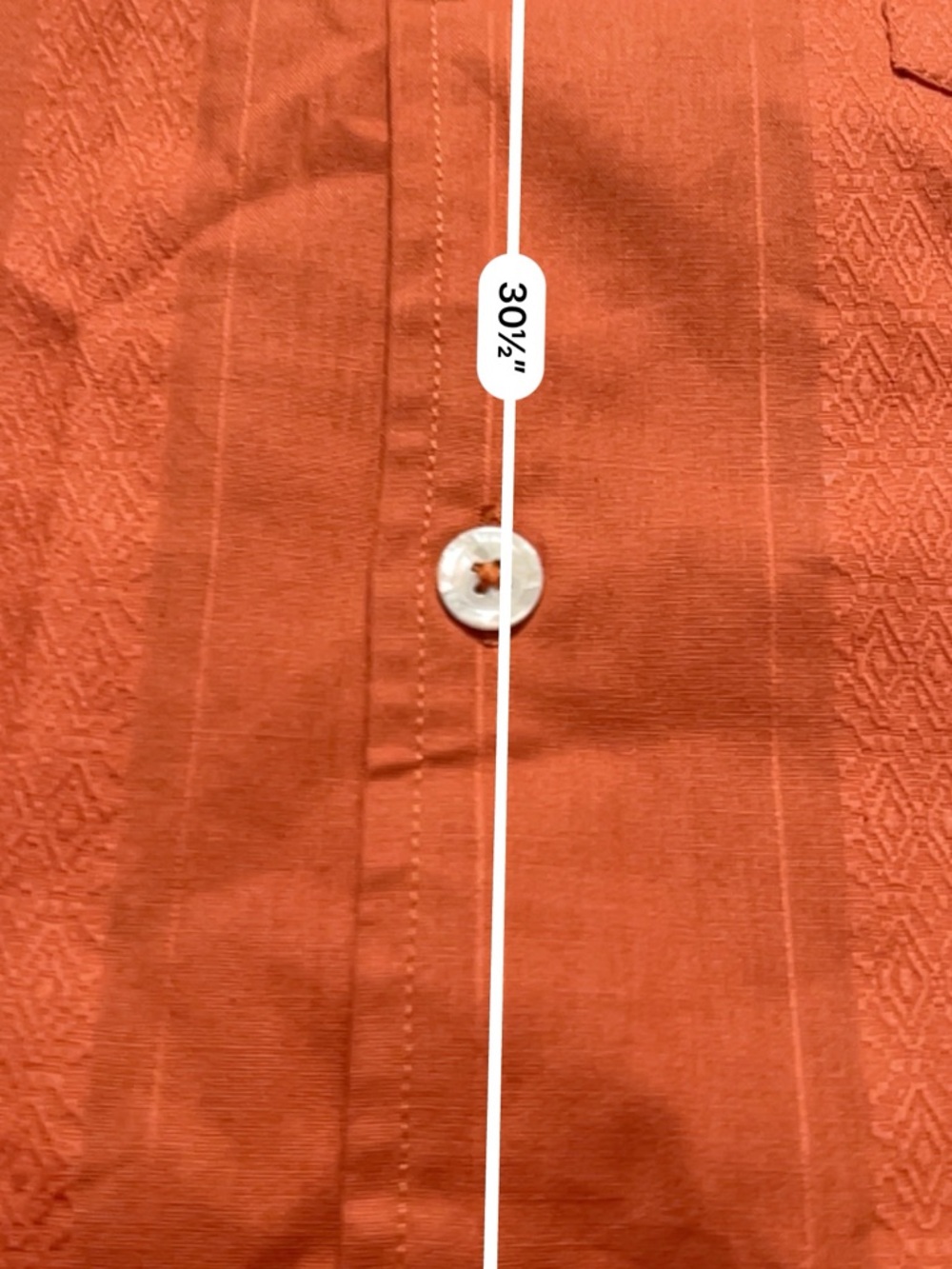 Todd Snyder Jacquard Three Looms camp shirt Men's large  Orange - Picture 3 of 10